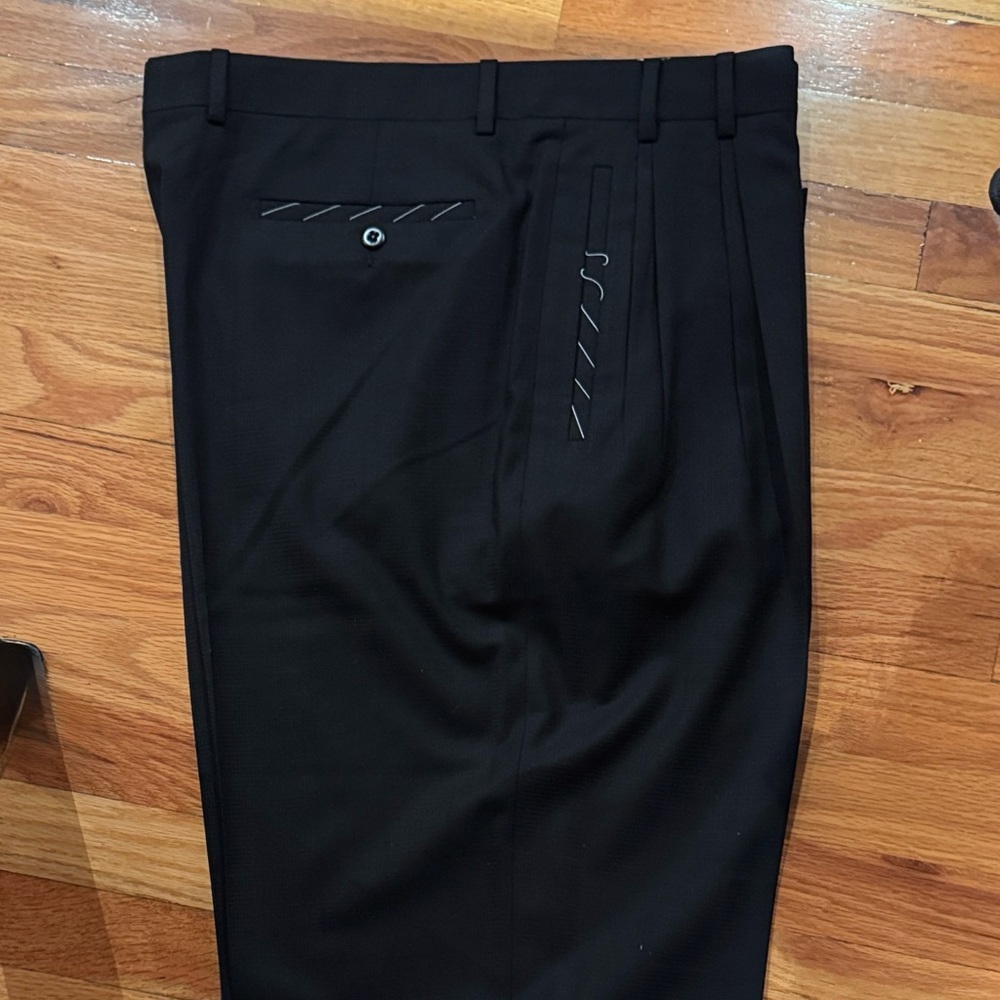 Zanella Black Dress Pants for Men. 38 x38”